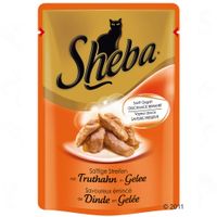 Sheba Pouch 6 x 85 g - - Zarte Filets mit Rind in So�e