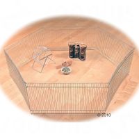 Freigehege 6 Eck für Kleintiere 6 Elemente à L 48 cm x B 25 cm
