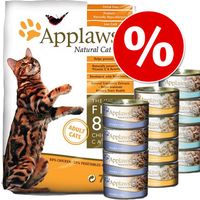 Combipak: Applaws Kattevoer 2kg + gemengd pakket 12x natvoer - - Kitten