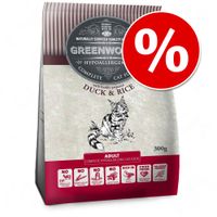 Voordelig proberen! : Greenwoods Kattenvoer 2 kg - - Eend & Rijst