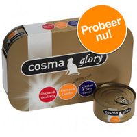 Gemengd proefpakket Cosma Glory Kattenvoer - - 6 x 170 g met 3 verschillende soorten