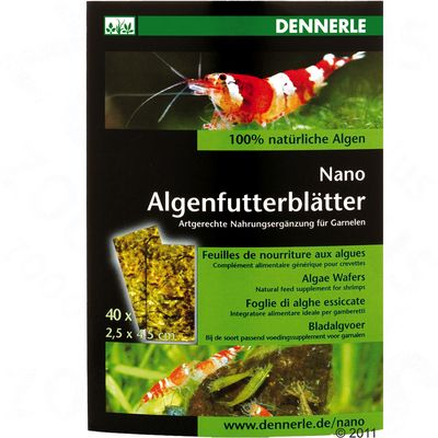 Dennerle Nano Algenfutterblaetter - 40 Stueck