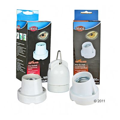 Trixie Reptiland Pro Socket Porcelain Light Bulb Holder - angled