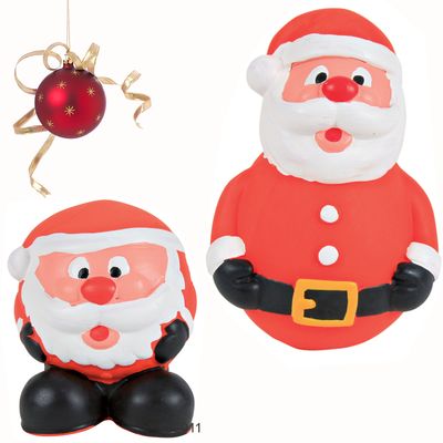 Hundspielzeug Santa, Baer, und Pinguin - Santa Claus gross (ca. 11,5 cm)