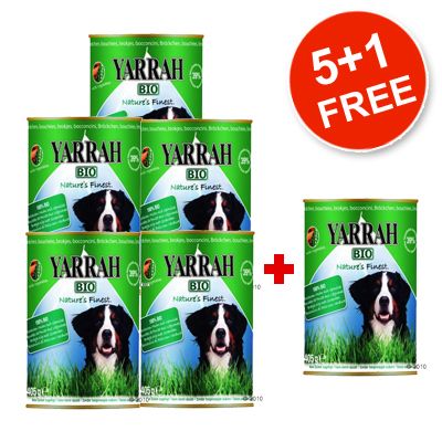 Yarrah Organic Gravy Chicken & Vegetables 5 + 1 Free! - 6 x 405 g