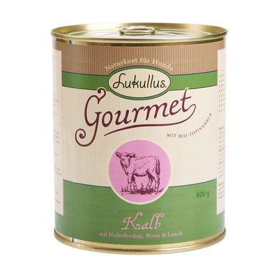 Lukullus Gourmet Kalf met havervlokken, peer & prei - - 6 x 200 g