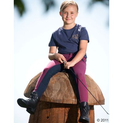 Kinderreithose Miley - WEINROT - - weinrot / marine Gr. 182 Preisvergleich