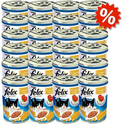 Felix Haeppchen in Gelee Spezialitaeten 24 x 400 g - Leber & Gefluegel in Wildgelee