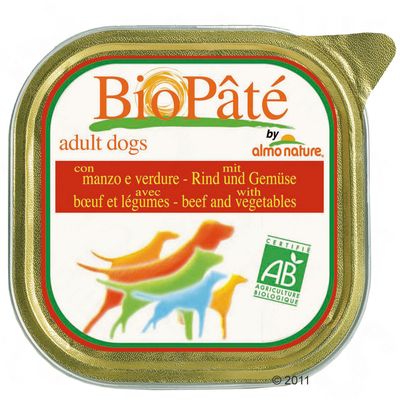 Almo Nature Bio Paté 9 x 300 g - mit Kalb & Gemuese