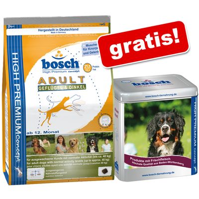 Kleingebinde Bosch Hundefutter  + Schmuckdose gratis! - Adult Maxi (3 kg)