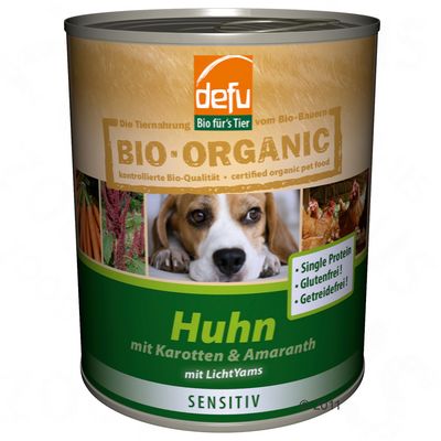 Defu Bio 50% Sensitive 6 x 800 g - - Rund, wortel, venkel & volkorenrijst (graan- en glutenvrij)