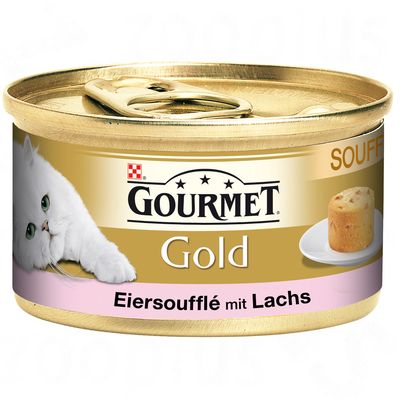 Purina Gourmet Gold Eiersouffle', Lachs - 24 x 85 g