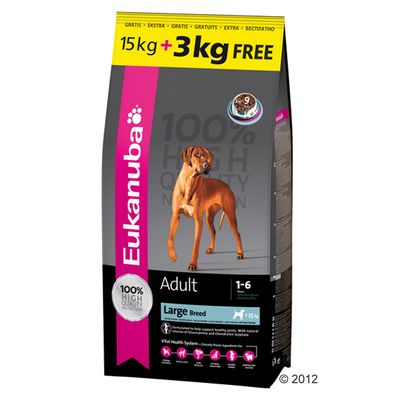 Eukanuba 15 + 3 kg gratis! - Puppy Mittelgrosse Rassen
