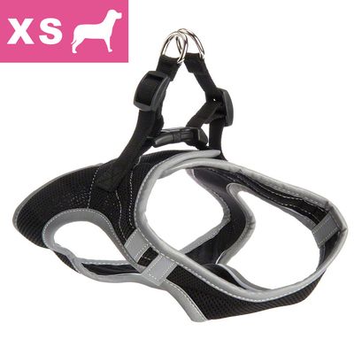 Hunde-Softgeschirr Feel Free schwarz, Groesse XS - Bauchumfang 32 - 37 cm
