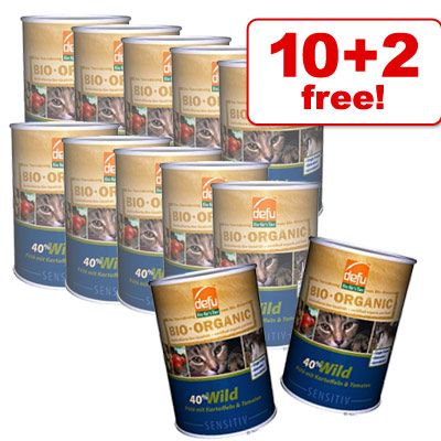 Defu Organic 40% Sensitive P&acirc;t&eacute; 400g 10 + 2 Free - Beef with Potato & Tomato