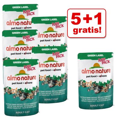 5 + 1 gratis! 6 x 55 g Almo Nature Green Label - - H&uuml;hnerbrust Preisvergleich