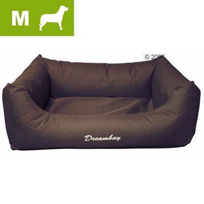 Flamingo Hundebett Dreambay braun, Groesse M - L 80 x B 65 x H 25 cm