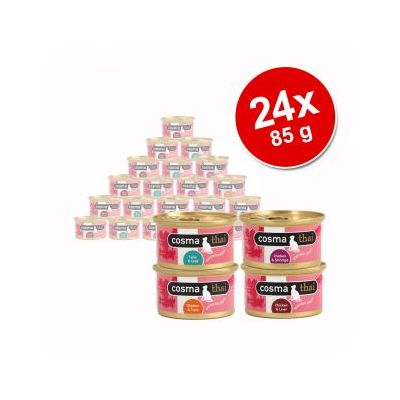 Voordeelpakket Cosma Thai in gelei 24 x 85 g - - Kip met garnalen