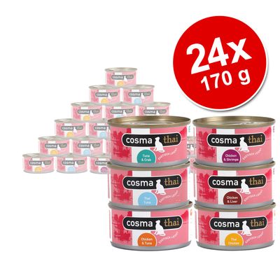 Cosma Thai in Jelly 24 x 170g Savings Pack - Chicken with Chicken Liver