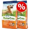 Doble pack: Happy Dog Natur con m�n. 10% dto. - - Happy Dog Bio 5 cereales en copos 2 x 10 kg