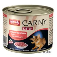 Animonda Carny Kitten Kattenvoer 6 x 200 g - - rund & kalkoenharten