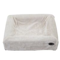 Kuschelbezug f�r hyg. Hundebett wei� - - passt f�r hyg. Hundebett L 85 x B 70 cm