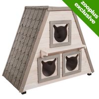 Kattenhuis Madeira - - L 90 x B 50 x H 75 cm