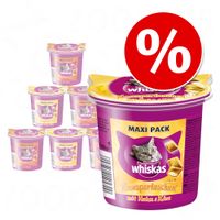 ""Whiskas Knabbelreepjes "" 6 x 105 g in gemengd pakket - - Kip & Kaas en Rund