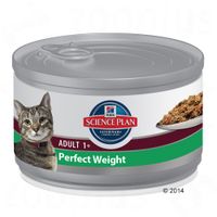 Hill´s Feline Perfect Gewicht Kattenvoer 6 x 82 g - - Kip