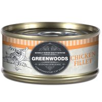 Greenwoods Adult Kipfilet Kattenvoer - - 6 x 70 g