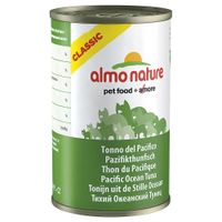 Almo Nature Classic Kattenvoer 6 x 140 g - - Tonijn & Garnalen