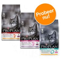 ""Pro Plan Adult Gezond & Vitaal"" 3 x 1,5 kg in Mixpakket Kat - - Kip, Kalkoen & Dental