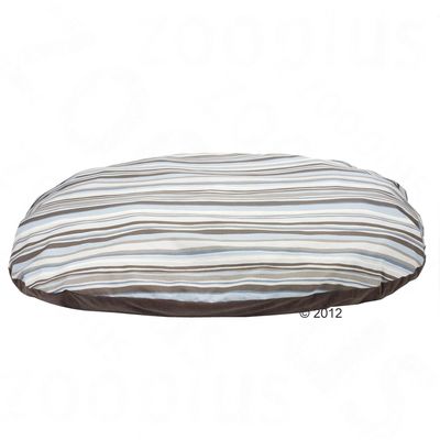 Hundekissen schoko-gestreift - - L 80 x B 65 x H 12 cm (f&uuml;r Korbgr&ouml;&szlig;e 90 cm) Preisvergleich