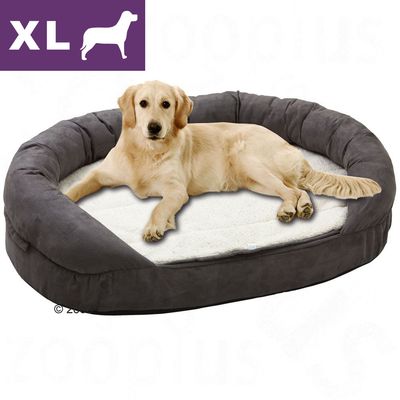 Karlie OrthoBed Oval anthrazit, Groesse XL - ca. L 118 x B 72 x H 24 cm