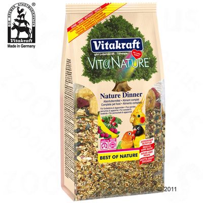 Vita Nature Dinner Grosssittich und Agapornide - 3 x 750 g
