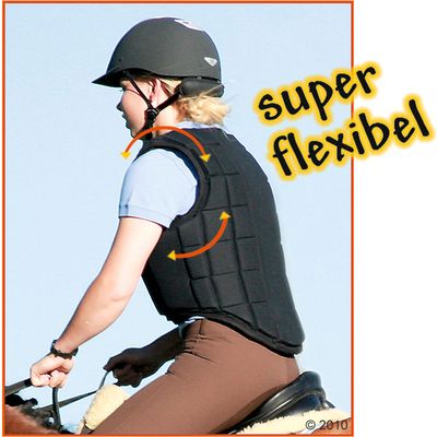 Sicherheitsweste Flexi Black - Kinder S