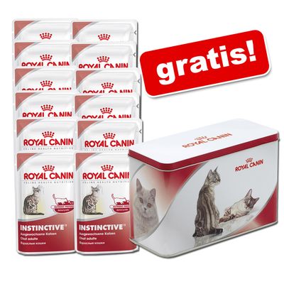 12 x 85 g Royal Canin Frischebeutel + Schmuckdose gratis! - Instinctive in Gelee