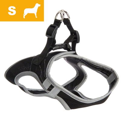 Hunde-Softgeschirr Feel Free schwarz, Groesse S - Bauchumfang 40 - 44 cm