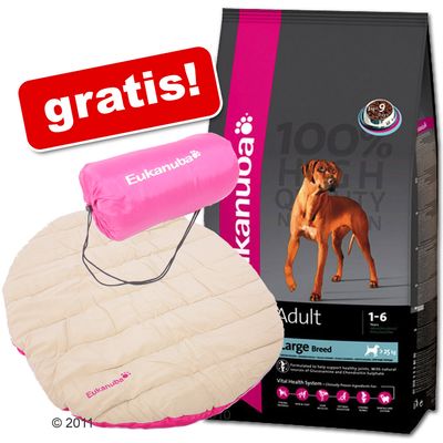 Grossgebinde Eukanuba + Hundebett gratis! - Adult Jogging & Agility (15 kg)