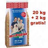 My Friend Hundefutter 20 kg + 2 kg gratis - - 22 kg