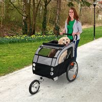 Rimorchio per bici Doggy Liner No Limit 1 - - Doggy Liner 2: L 115 x P 59 x H 73 cm / fino a 20 kg