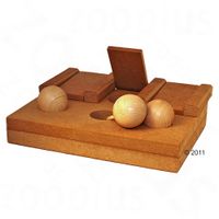  Driekogel-bordspel - - L 27,5 x B 23,5 x H 8 cm 