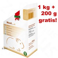 1 kg 200 g gratis! Menü minus G Meerschweinchen 1 kg 200 g gratis