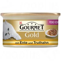 Gourmet Gold Luxe Mix Kattenvoer 12 x 85 g - - Eend & Kalkoen