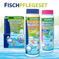 Dennerle Fischpflegeset - - Komplettset: FischFit, Sauerstoff Tabs, Phosphat-Ex