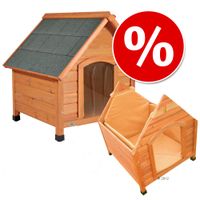 Voordeelset hondenhok Spike Comfort met isolatie en deur - - Maat XL: B 96 x D 112 x H 105 cm