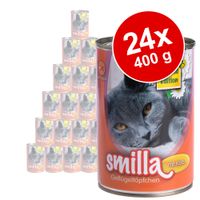 Voordeelpakket Smilla Gevogeltepannetje 24 x 400 g - - Mals Gevogelte met Kalf