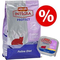 Integra Protect Diabetes Kattenvoer 1,75 kg + 6x100g natvoer - - 1,75 kg droogvoer + 6 x 100 g natvoer