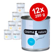 Voordeelpakket Cosma Nature Kattenvoer 12 x 280 g - - Tonijn