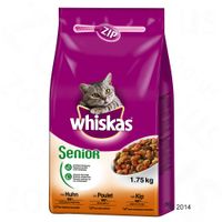 Whiskas Senior Kattenvoer - - Dubbelpak: 2 x 1,75 kg